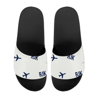 Thumbnail for Rijeka Airport (RJK) Slippers & Flip Flops - Slippers - Sport - Pattern - White