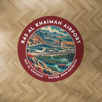 Thumbnail for Ras Al Khaimah International Airport (RKT) Carpets - Carpet Round - Badge - Dark Red