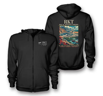 RKT - Poster - Zipped Hoodie - Black