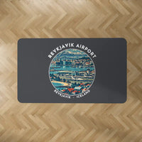 Thumbnail for Reykjavík Airport (RKV) Carpets - Carpet Rectangle - Badge - Dark Gray