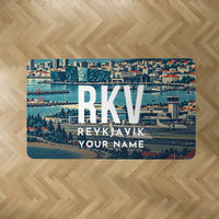Thumbnail for Reykjavík Airport (RKV) Carpets - Carpet Rectangle - Scene + Name