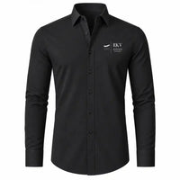 Thumbnail for Reykjavík Airport (RKV) Shirts - Long Sleeve Shirt - Front - Black