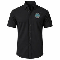 Thumbnail for Reykjavík Airport (RKV) Shirts - Short Sleeve Shirt - Badge - Black