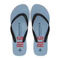 Thumbnail for Rostock-Laage Airport (RLG) Slippers & Flip Flops - Slippers - Flip Flops - Code - Light Blue