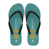 Thumbnail for Rostock-Laage Airport (RLG) Slippers & Flip Flops - Slippers - Flip Flops - Code - Turquoise