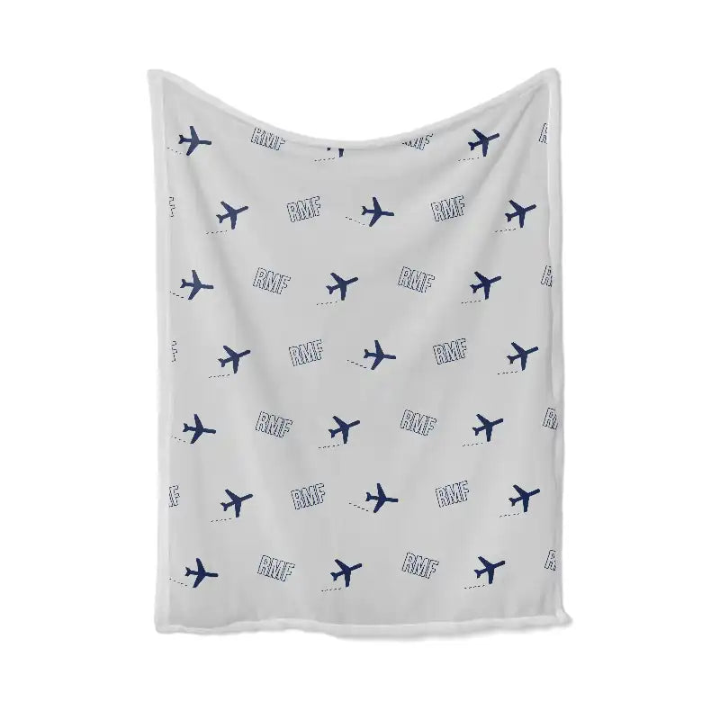 Marsa Alam International Airport (RMF) Bedding Sets & Blankets - Blanket - Pattern - Light Gray