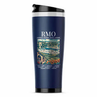 Thumbnail for Chisinau Eugen Doga International Airport (RMO) Travel Mugs - Poster - Stainless Steel (No Holder) - Dark Blue