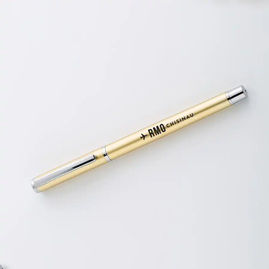 Chisinau Eugen Doga International Airport (RMO) Pens - ballpen - gold
