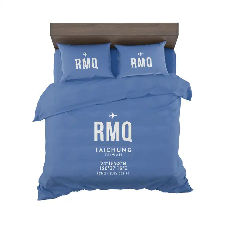 Taichung International Airport (RMQ) Bedding Sets & Blankets - Bedding Set - ID Tag - Blue