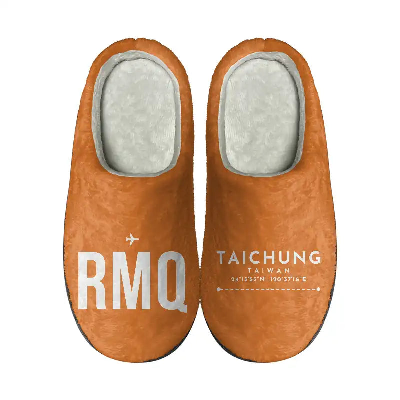 Taichung International Airport (RMQ) Slippers & Flip Flops - Slippers - Cotton - Code - Different - Orange