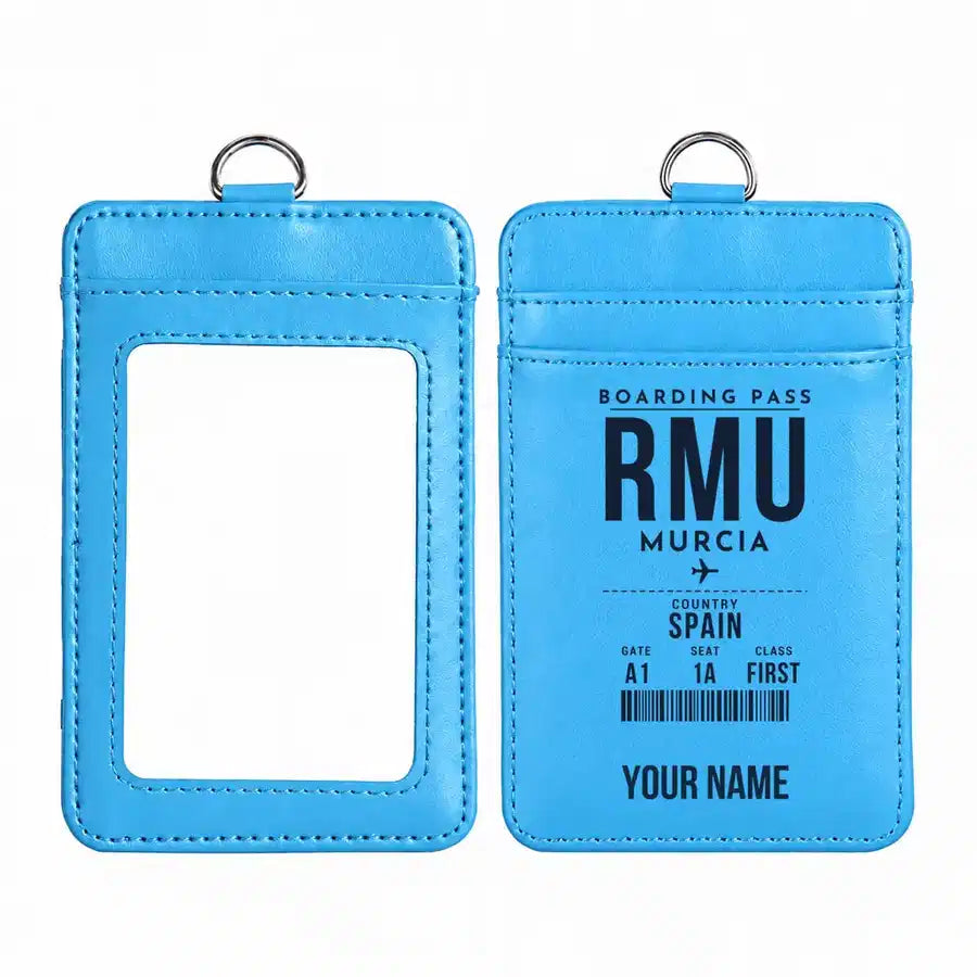 RMU - ID Card Holder - Boarding Pass - Blue + Name