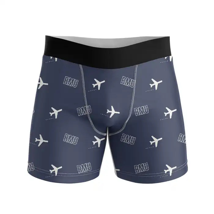 Región de Murcia International Airport (RMU) Men Boxers - Pattern - Navy Blue