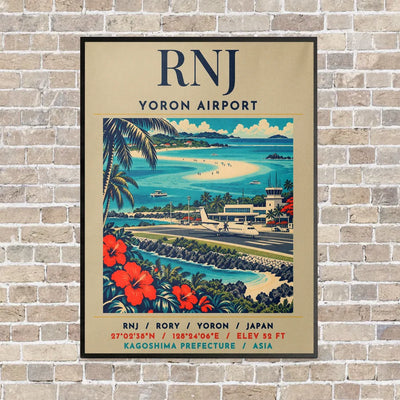 RNJ - Poster - Canvas Framed - Beige