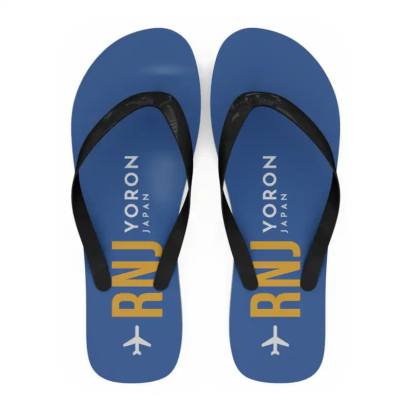 Yoron Airport (RNJ) Slippers & Flip Flops - Slippers - Flip Flops - Code - Blue