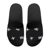 Thumbnail for Yoron Airport (RNJ) Slippers & Flip Flops - Slippers - Sport - Pattern - Black