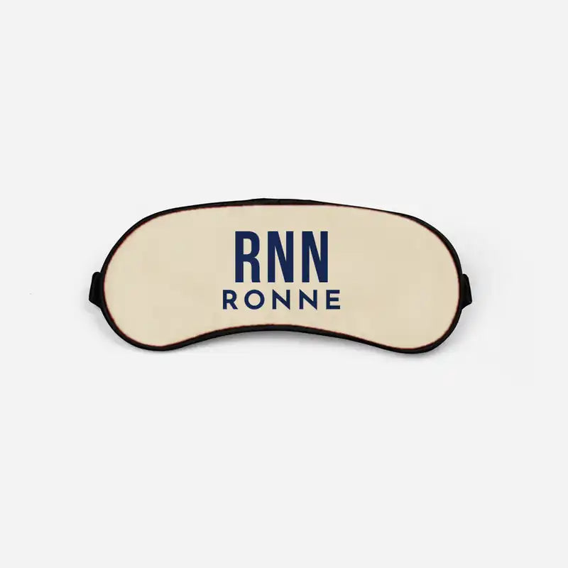 Bornholm Airport (RNN) Sleep Masks - Sleep Mask - Code - Beige