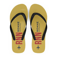 Thumbnail for Bornholm Airport (RNN) Slippers & Flip Flops - Slippers - Flip Flops - Code - Yellow