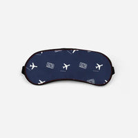 Thumbnail for Reno-Tahoe International Airport (RNO) Sleep Masks - Sleep Mask - Pattern - Navy Blue