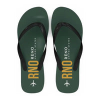 Thumbnail for Reno-Tahoe International Airport (RNO) Slippers & Flip Flops - Slippers - Flip Flops - Code - Dark Green