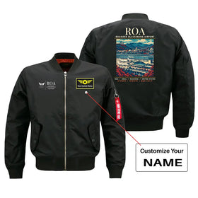Roanoke-Blacksburg Regional Airport (ROA) Bomber Jacket