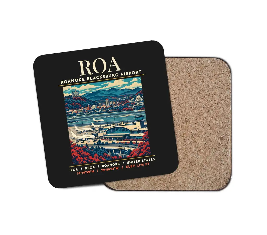 ROA - Poster - Coaster - Black