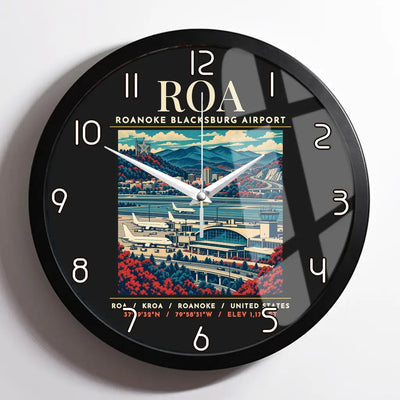 ROA - Poster - Wall Clock Framed - Black