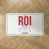 Thumbnail for Roi Et Airport (ROI) Carpets - Carpet Rectangle - ID Tag + Name - White