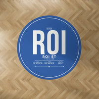 Thumbnail for Roi Et Airport (ROI) Carpets - Carpet Round - ID Tag - Blue