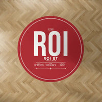 Thumbnail for Roi Et Airport (ROI) Carpets - Carpet Round - ID Tag - Red