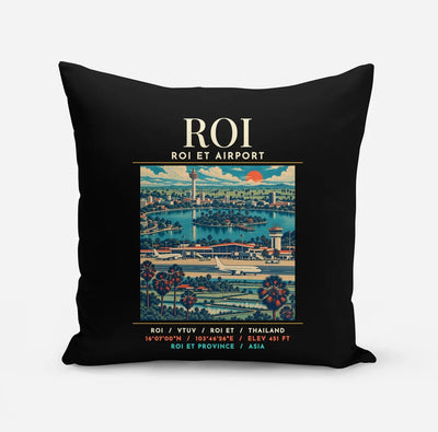 ROI - Poster - Pillow - Black