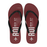 Thumbnail for Roi Et Airport (ROI) Slippers & Flip Flops - Slippers - Flip Flops - Code - Dark Red
