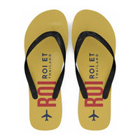 Thumbnail for Roi Et Airport (ROI) Slippers & Flip Flops - Slippers - Flip Flops - Code - Yellow