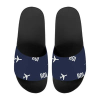 Thumbnail for Roi Et Airport (ROI) Slippers & Flip Flops - Slippers - Sport - Pattern - Navy Blue