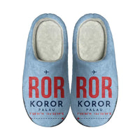 Thumbnail for Palau Roman Tmetuchl International Airport (ROR) Slippers & Flip Flops - Slippers - Cotton - Code - Same - Light Blue