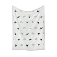 Thumbnail for Swami Vivekananda Airport (RPR) Bedding Sets & Blankets - Blanket - Pattern - White