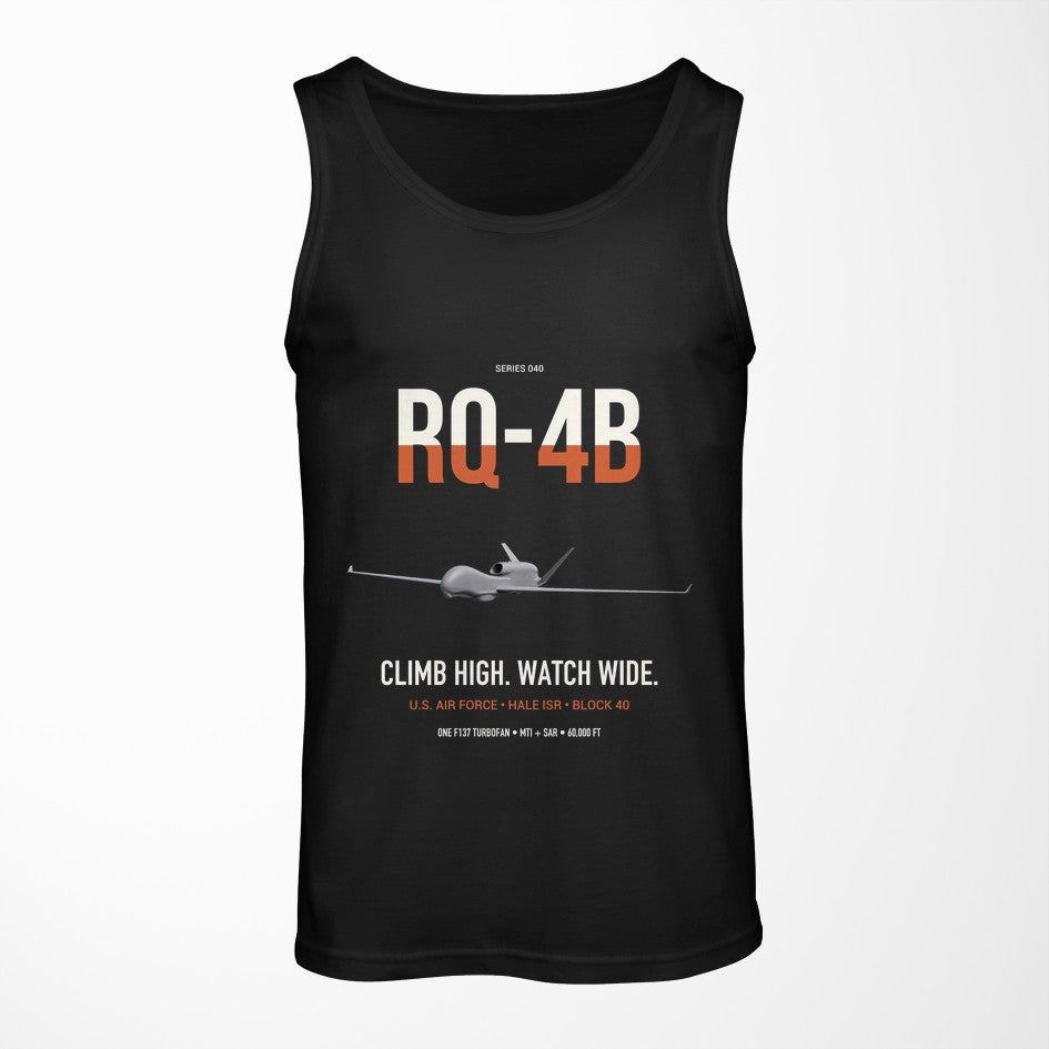 RQ-4B Global Hawk design on black tank top