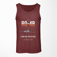 Thumbnail for RQ-4B Global Hawk design on dark red tank top