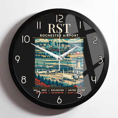 RST - Poster - Wall Clock Framed - Black