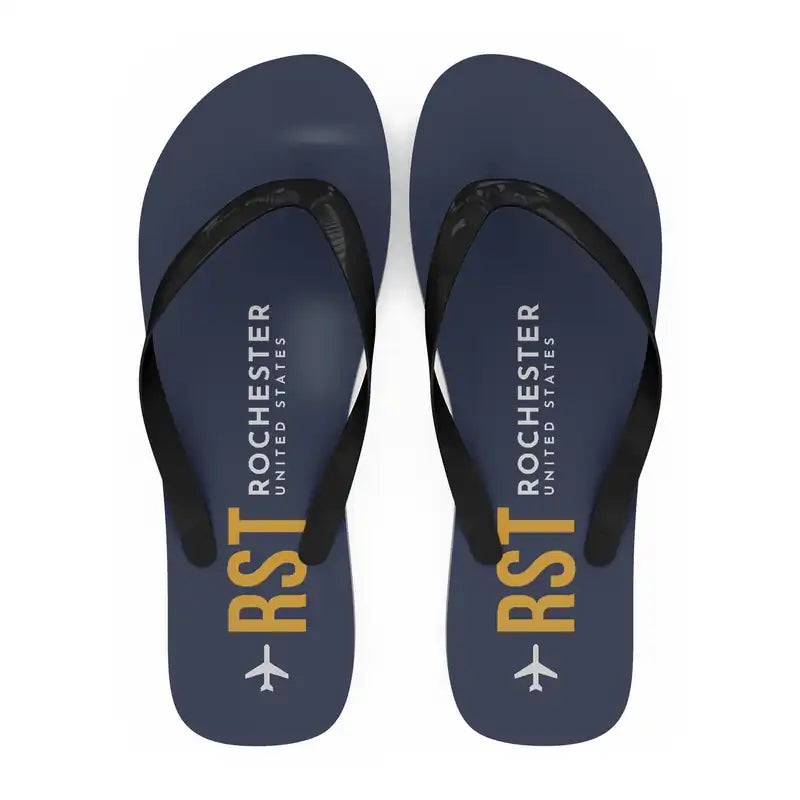 Rochester International Airport (RST) Slippers & Flip Flops - Slippers - Flip Flops - Code - Navy Blue