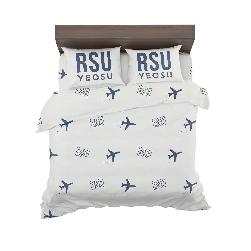 Yeosu Airport (RSU) Bedding Sets & Blankets - Bedding Set - Pattern - White