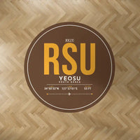 Thumbnail for Yeosu Airport (RSU) Carpets - Carpet Round - ID Tag - Brown