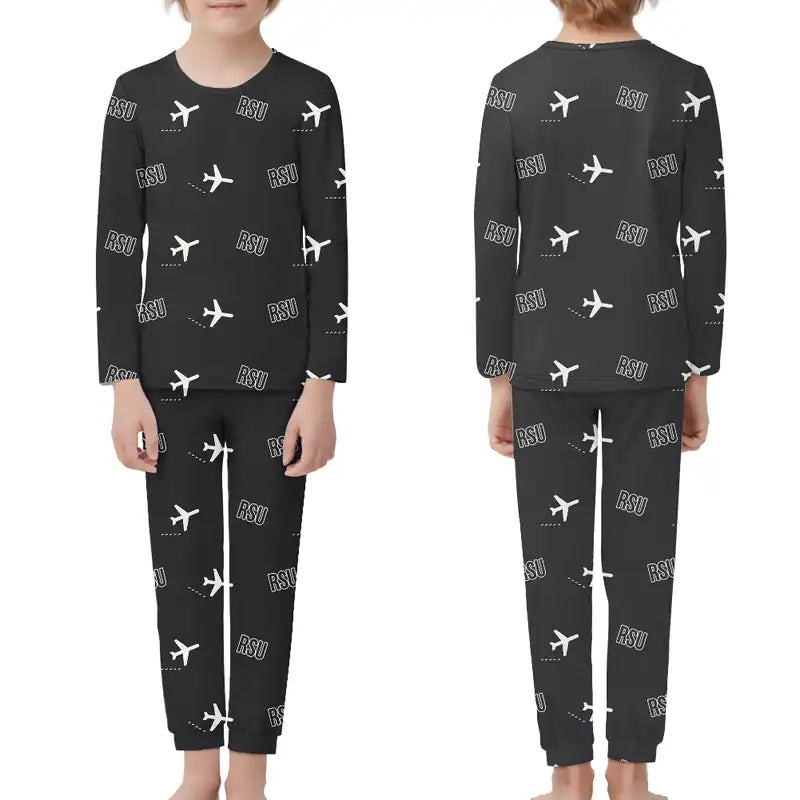 Yeosu Airport (RSU) Pajamas - Children Pajamas - Black
