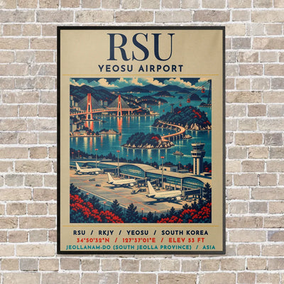 RSU - Poster - Canvas Framed - Beige