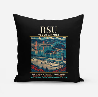 RSU - Poster - Pillow - Black