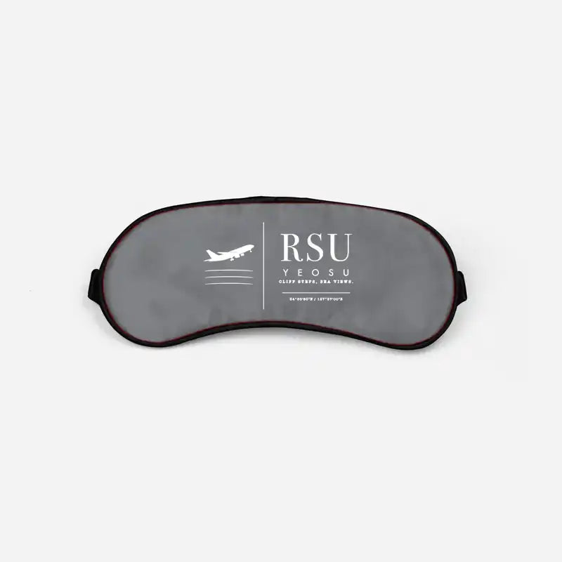 Yeosu Airport (RSU) Sleep Masks - Sleep Mask - Front - Gray