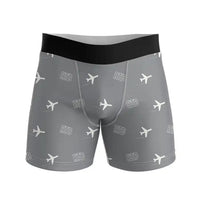 Thumbnail for Roatán Juan Manuel Gálvez International Airport (RTB) Men Boxers - Pattern - Gray
