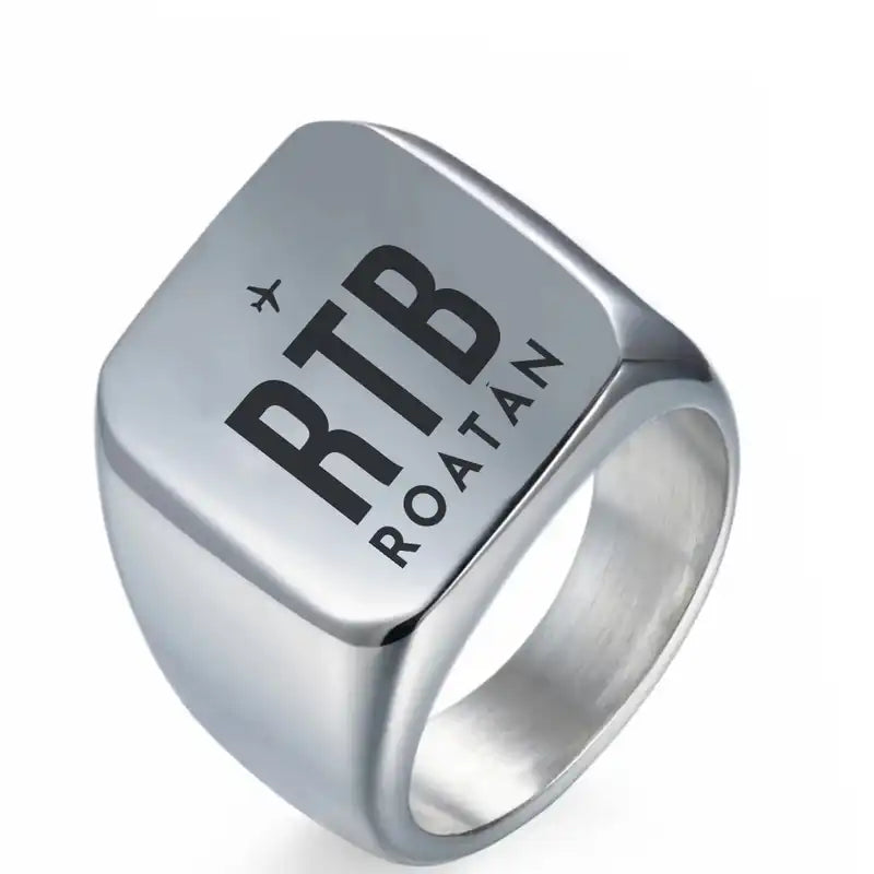 Roatán Juan Manuel Gálvez International Airport (RTB) Rings - Ring - Silver