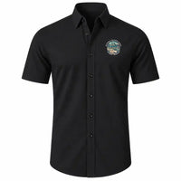 Thumbnail for Rotterdam The Hague Airport (RTM) Shirts - Short Sleeve Shirt - Badge - Black