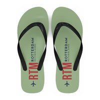 Thumbnail for Rotterdam The Hague Airport (RTM) Slippers & Flip Flops - Slippers - Flip Flops - Code - Light Green