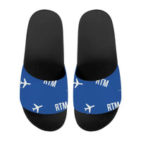 Thumbnail for Rotterdam The Hague Airport (RTM) Slippers & Flip Flops - Slippers - Sport - Pattern - Blue